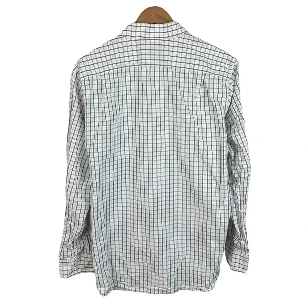 BF1225 Men’s J. Crew Haberdashery 80s 2 Ply Button Down Dress Shirt 16-16.5 L
